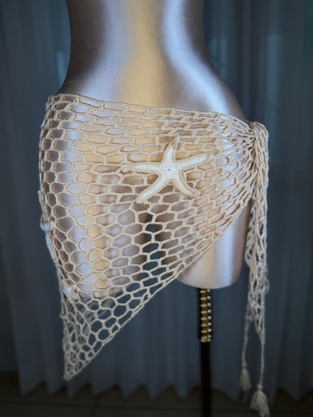 SEA STARS CROCHET WHITE